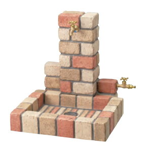 立水栓ユニット サークルタイプ補助蛇口配管仕様(右側のみ)水受けパン(角型)※蛇口・補助蛇口は別売り◆送料無料屋外用手洗い 犬猫 動物用 庭用