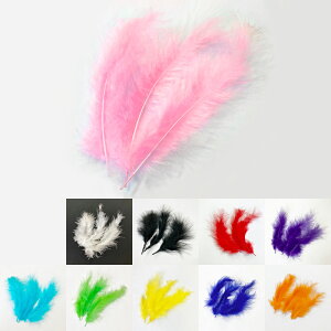 バラ羽根(全10色)≪1袋単位販売≫≪白 黒 赤 紫 ピンク 水色 黄緑 黄 青 オレンジ≫