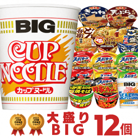 大盛 カップ麺 ・ カップラーメン 詰め合わせ 12種セット [ 福袋 送料無料 ビッグサイズ スーパーカップ ごつ盛り でかまる 仕送り 非常食 プレゼント 景品 ]