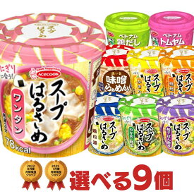 エースコック スープはるさめ フォー 選べる合計9個セット [ 送料無料 春雨スープ スープ春雨 非常食 ハノイのおもてなし カップ麺 詰め合せ 非常食 まとめ買い 箱 ケース エースコックはるさめ ]