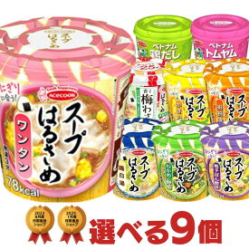 エースコック スープはるさめ フォー 選べる 9個セット [ 春雨スープ 食べ比べ まとめ買い ハノイのおもてなし カップ麺 軽食 夜食 非常食 仕送り ]