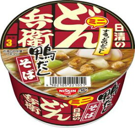 日清 ミニ どん兵衛鴨だしそば 46g 1ケース（12個入）[日清食品 カップ麺 カップラーメン 詰め合せ 非常食 まとめ買い かもだし 箱 ケース どんべえ どんべー nissin 仕送り ホワイトデー]