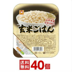 マルちゃん レトルトご飯 玄米ごはん 160g 40個（10個入×4ケース分） [ 送料無料 東洋水産 レトルト食品 玄米ご飯 レンジごはん 非常食 保存食 まとめ買い 箱 ケース 仕送り ]