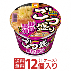 あす楽 ごつ盛り 豚骨醤油ラーメン 1ケース（12個入）[東洋水産 マルちゃん 送料無料 カップラーメン カップ麺 非常食 まとめ買い 箱 ケース ごつもり 大盛 仕送り ホワイトデー]