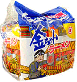 【徳島製粉】四国インスタントラーメン界の王者、金ちゃんラーメン袋入り 103g×5個パック