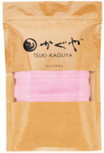 月かぐやフェイスタオル ピンク1枚