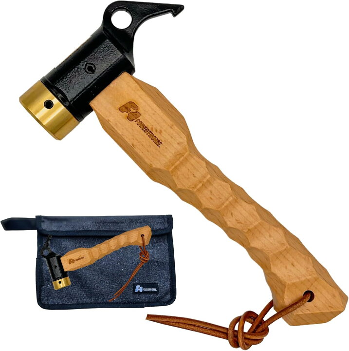 楽天市場】FOREST HOME ペグハンマー キャンプハンマー 真鍮ヘッド 名栗加工 小型 コンパクト アウトドア テント設営 ペグハンマー軽量  ペグハンマーショート ペグハンマーミニ テントハンマー ソロキャン ペグ打ち ペグ抜き DIY 収納袋付き : FUJIKAZEアウトドア