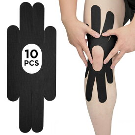 【50%OFF 訳あり】OKTAPE キネシオテープ プレカットテーピング 10枚入 膝専用 伸縮 テーピングテープ キネシオロジーテープ キネシオテーピング 登山 膝サポータ サポーター リハビリ 怪我予防 スポーツ ラテックスフリー 皮膚に優しい かぶれない 蒸れない