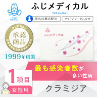 性病検査 [最短即日結果確認] 性病検査キット 女性用 クラミジア の 性病検査 性感染症 性病 ふじメディ…