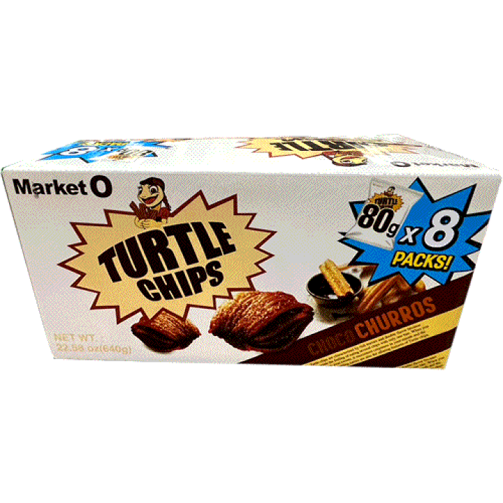 楽天市場】タートルチップス チョコチュロス味 80g×8袋入り 1箱