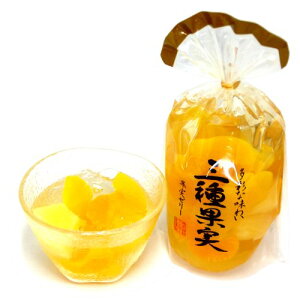 サンヨー堂 多彩な味わい <三種果実>果実ゼリー 350g SUNYO お盆 初盆 お供え フルーツゼリー