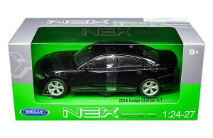 �y���P����B�z WELLY �i�E�B���[�j 2016 Dodge Charger R/T 1/24 �u���b�N �_�b�W �`���[�W���[ �~�j�J�[