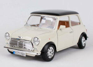 Mini Cooper 1969 beige 1/18 Bburago 【 ミニクーパー ベージュ ホワイト イギリス ミニカー ブラーゴ ダイキャストカー オースチン モーリス 】