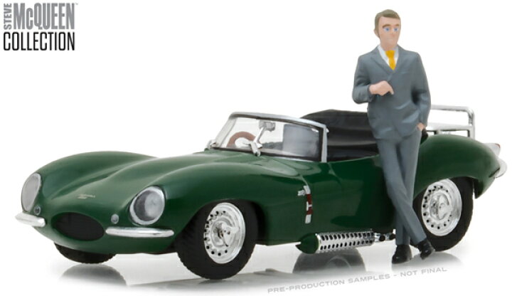 楽天市場】GREENLIGHT Jaguar 1957 XKSS with Steve McQueen Figure 1 