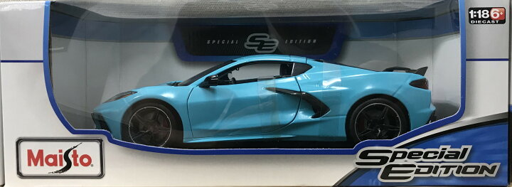 楽天市場】2020 Chevrolet Corvette C8 Stingray blue 1/18 MAISTO 