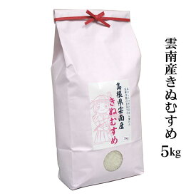 令和5年産 島根県「雲南産きぬむすめ」5kg送料無料（一部地域除く）