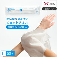 ＼ポイント10倍／【5/9 20:00-5/16 1:59】FSX 使い捨て 紙おしぼり HAND＆BODY L 超大判ウェットタオル V…