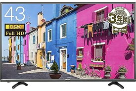 【中古】ハイセンス 43V型 液晶 テレビ HJ43K3121 フルハイビジョン 外付けHDD裏番組録画対応 2016年モデル