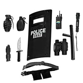 【中古】Dress Up America ポリス 小道具 SWAT コスチューム ごっこ遊び ブラック