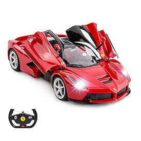 【中古】RASTAR RCカー 1/14フェラーリ ラ?フェラーリ ラジコンカー おもちゃの車 モデルカー 赤・レッド 2.4GHz 33.8*15*8.3 cm