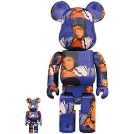 【中古】ベアブリック アンディ・ウォーホル モハメド・アリ BE@RBRICK Andy Warhol's Muhammad Ali(TM) 100% & 400% (全高約70mm/280mm) MEDICOM TOY