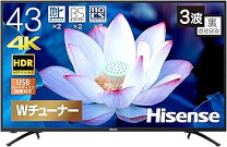 楽天市場】hisense 43 4k e6800の通販