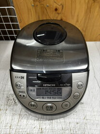 〈中古〉日立 炊飯器 5.5合 IH式 取っ手付き黒釜 RZ-BC10M S シルバー