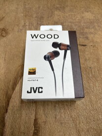 〈中古〉JVCケンウッド JVC カナル型イヤホン N_W WOODシリーズ ハイレゾ対応 ブラック HA-FW7-B