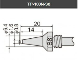 �y���m�d�@�Y�Ɓz goot �O�b�g �փm�Y�� ��0.8 �X�����i��:TP-100/200N-S8
