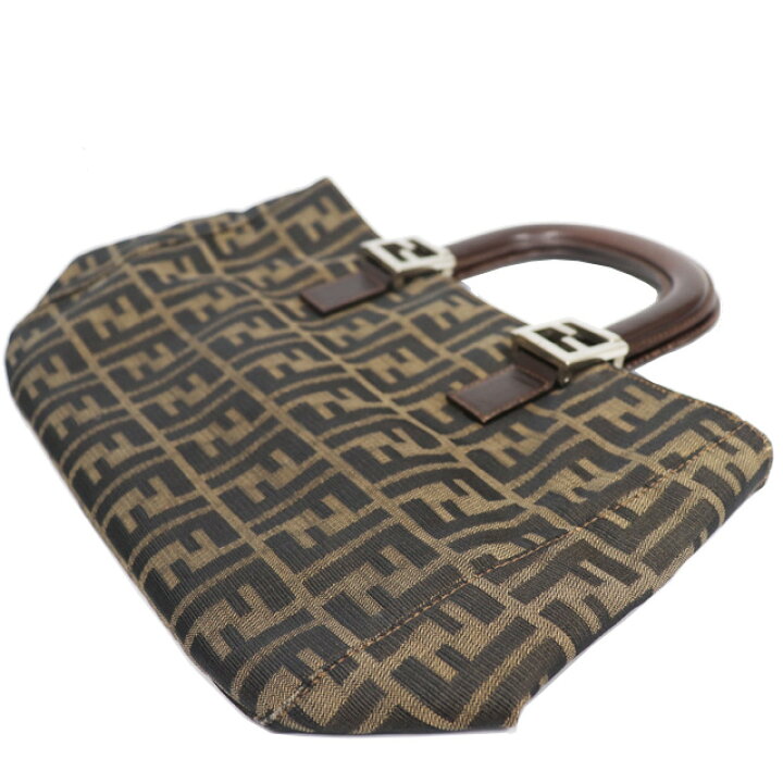 楽天市場】フェンディ FENDI ズッカ柄 ハンドバッグ キャンバス レザー 