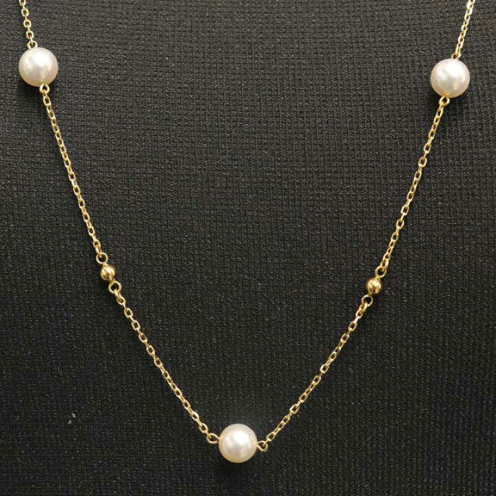 楽天市場】ミキモト MIKIMOTO ステーション パール ネックレス ロング 