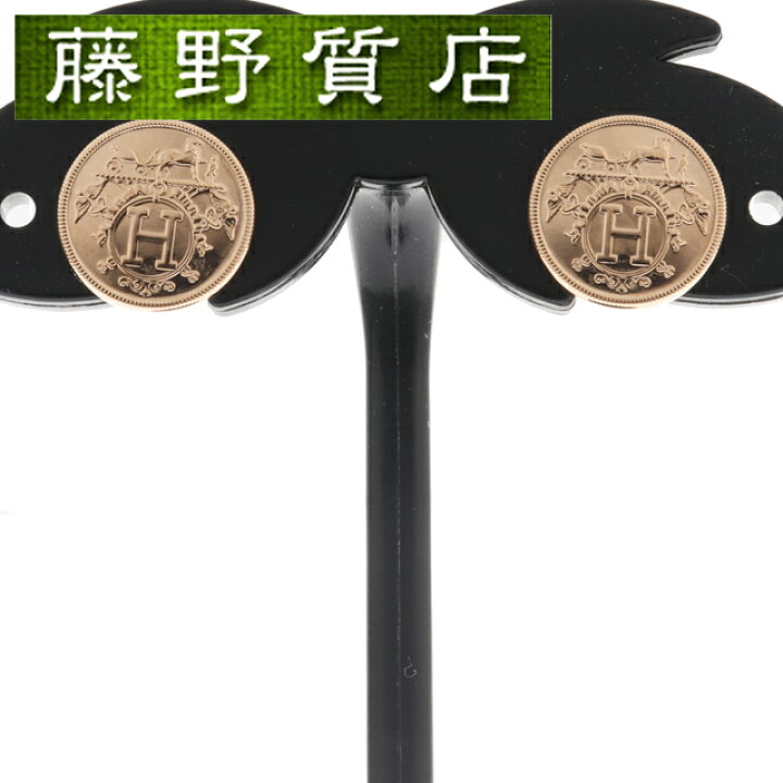 楽天市場】（新品仕上げ済）エルメス HERMES エクスリブリス ピアス 