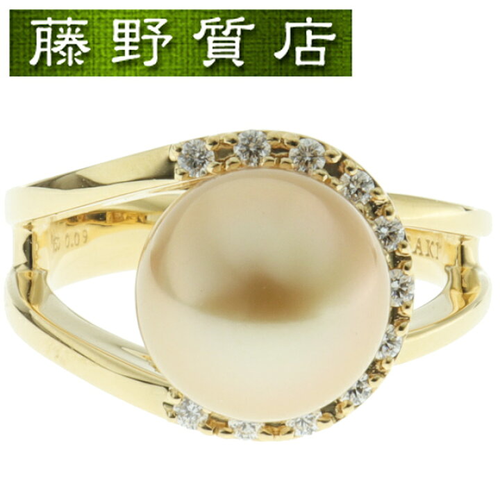 楽天市場】(新品仕上げ済）タサキ TASAKI 田崎 ゴールドパール ダイヤ  