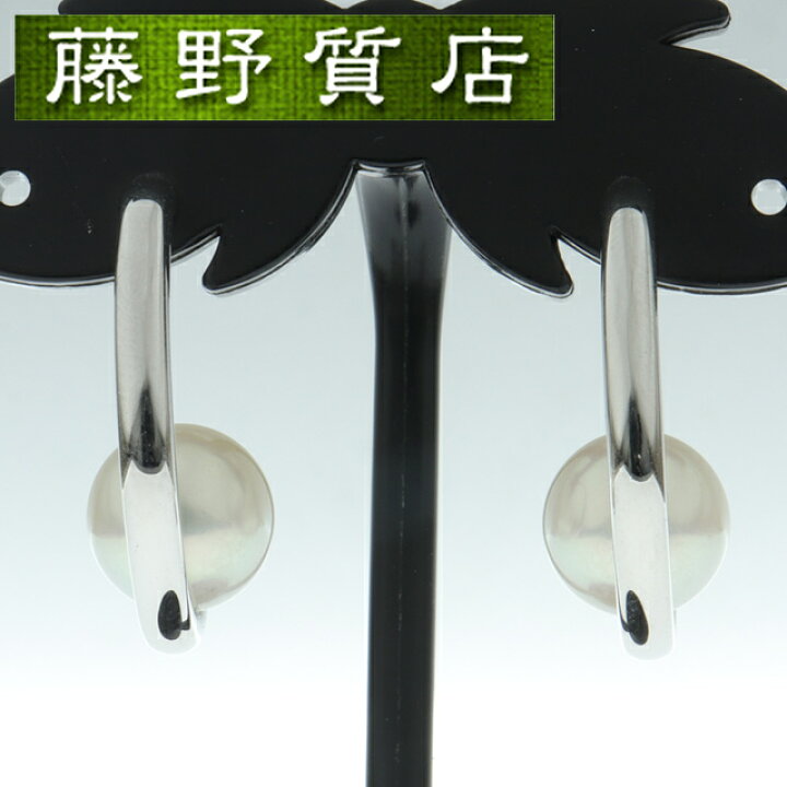 楽天市場】（新品仕上げ済）ミキモト MIKIMOTO パール フープ ピアス 