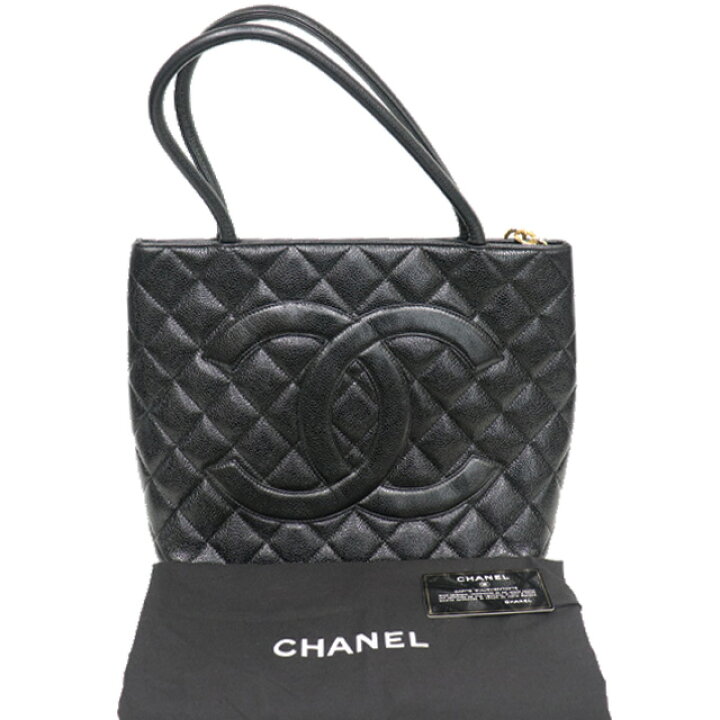 楽天市場】シャネル CHANEL 復刻 トート バッグ 黒 ブラック キャビア 