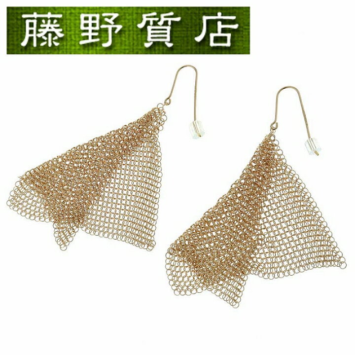 楽天市場】【美品】ティファニー TIFFANY メッシュスカーフ ピアス K18  