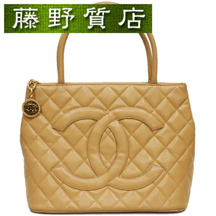 楽天市場】シャネル CHANEL 復刻 トート バッグ ベージュ キャビア  