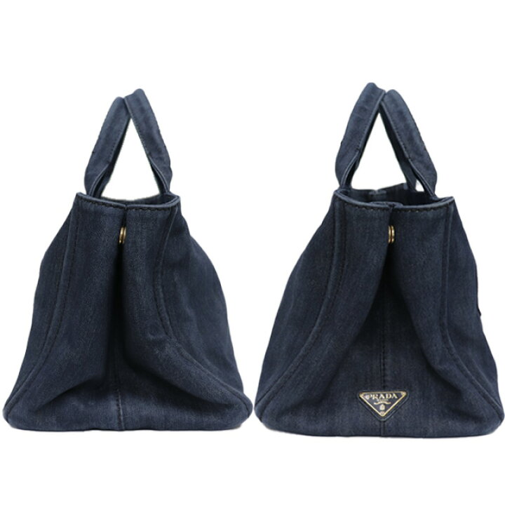 楽天市場】プラダ PRADA カナパ 2way バッグ 1BG642 青 デニム  