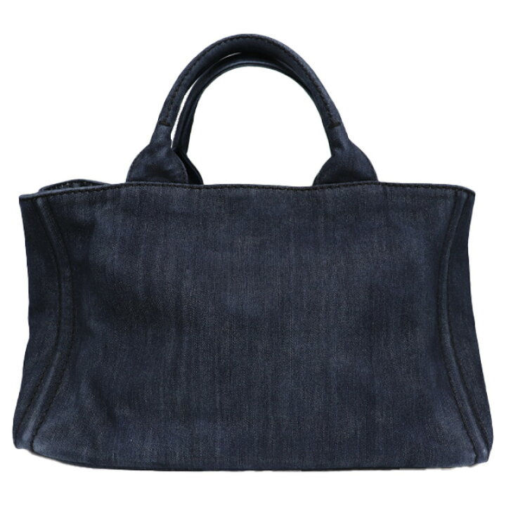 楽天市場】プラダ PRADA カナパ 2way バッグ 1BG642 青 デニム  