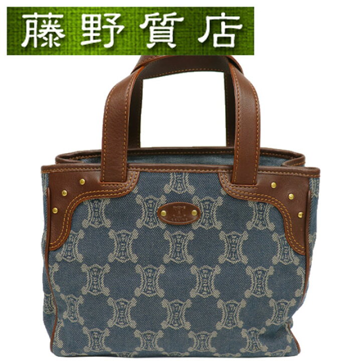 楽天市場】セリーヌ CELINE デニム ミニ バック ハンドバッグ ブルー系  