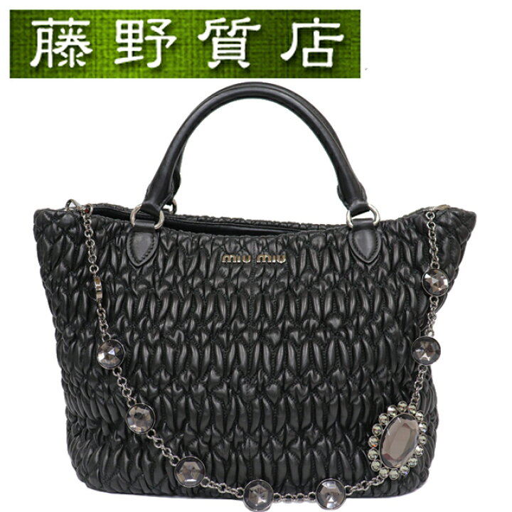 楽天市場】【美品】ミュウミュウ MIUMIU マトラッセ トート ショルダー  