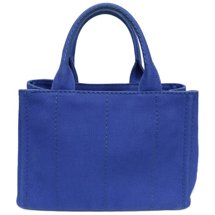 楽天市場】プラダ PRADA カナパ 2way バッグ 1BG439 青 キャンバス 