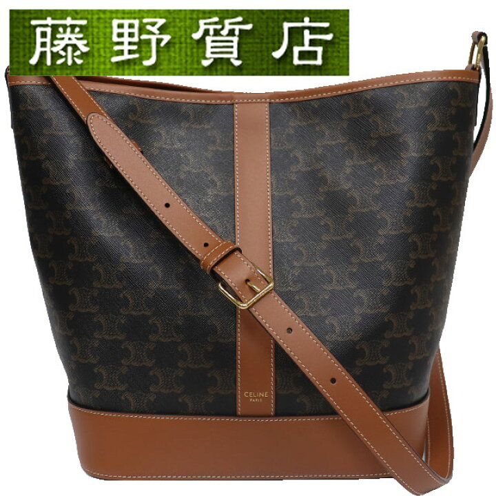 楽天市場】（美品）セリーヌ CELINE ミディアム バケット 191132CAS  
