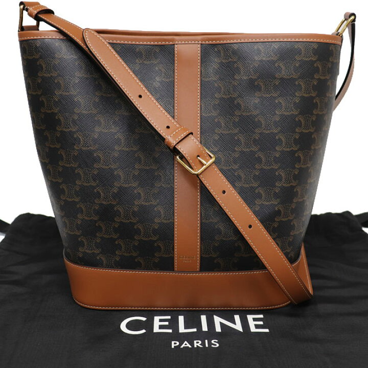 楽天市場】（美品）セリーヌ CELINE ミディアム バケット 191132CAS  