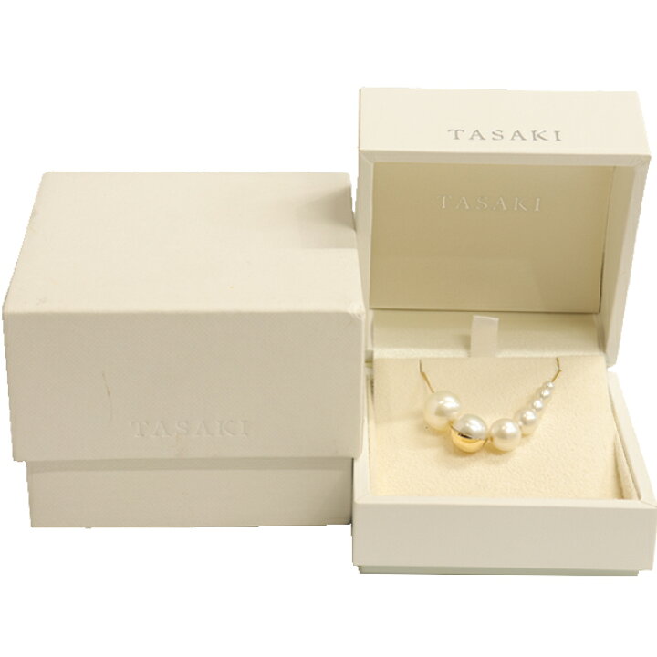 楽天市場】タサキ TASAKI 田崎 アルルカン パール ネックレス K18 YG  