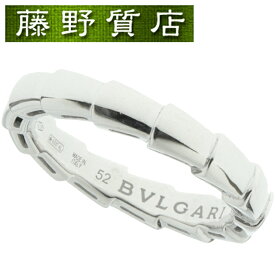 （新品仕上げ済）ブルガリ BVLGARI セルペンティ ヴァイパー リング 349681 K18 WG ホワイトゴールド ＃52 2023年 保証書 8561