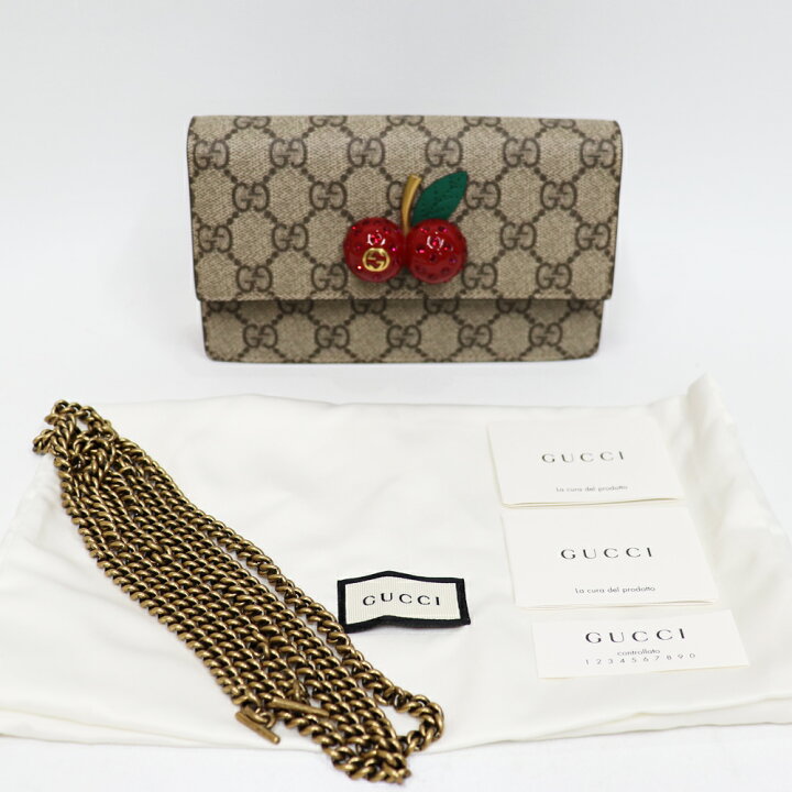楽天市場】【送料無料】【未使用】グッチ GUCCI チェーンショルダー 