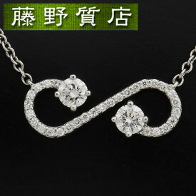 【美品】ティファニー TIFFANY エンチャントスクロール ダイヤネックレス PT 950 × ダイヤ 約0.23ct ペンダント 8582