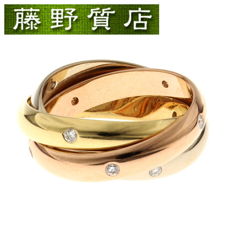 楽天市場】【送料無料】カルティエ CARTIER トリニティ リング ダイヤ  