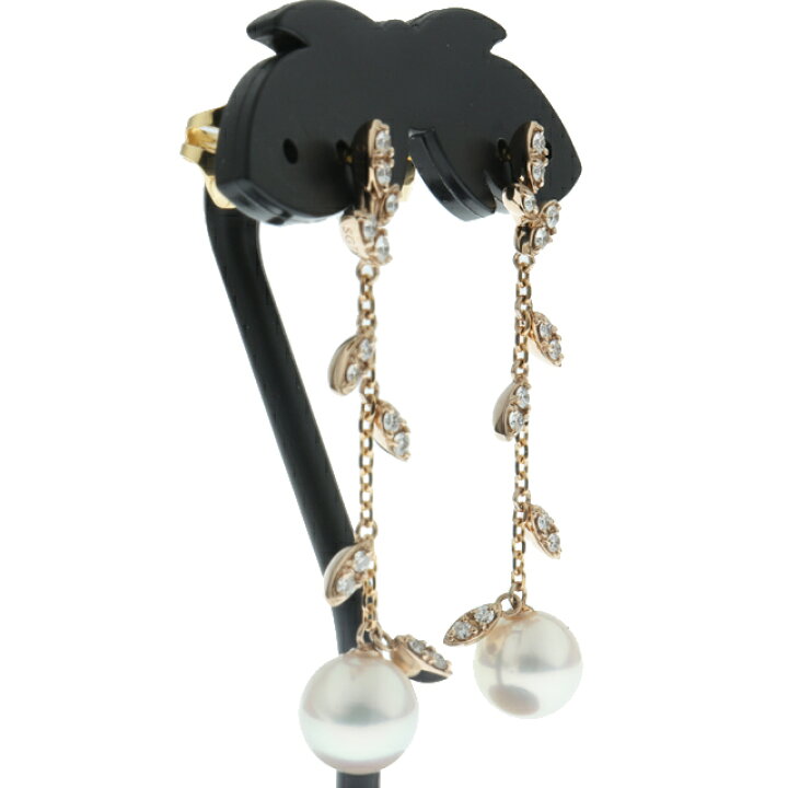 楽天市場】タサキ TASAKI 田崎 クーゲル パール ダイヤ ピアス K18 PG 